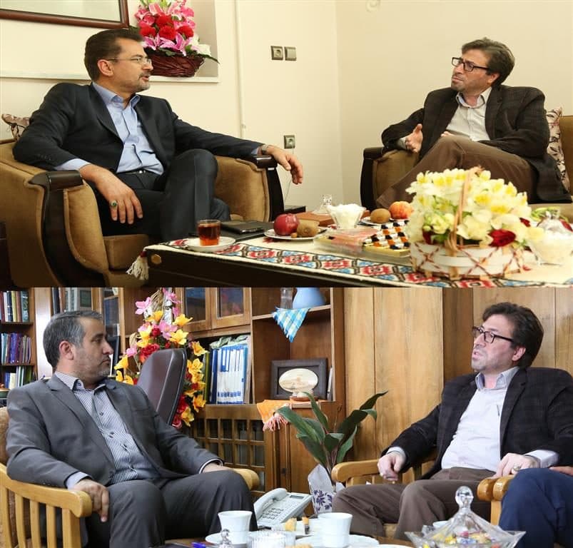 رئیس حوزه هنری استان سمنان با نماینده مردم شهرستان های شاهرود و میامی در مجلس شورای اسلامی و معاون استاندار و فرماندار ویژه شهرستان شاهرود دیدار و گفت و گو کرد