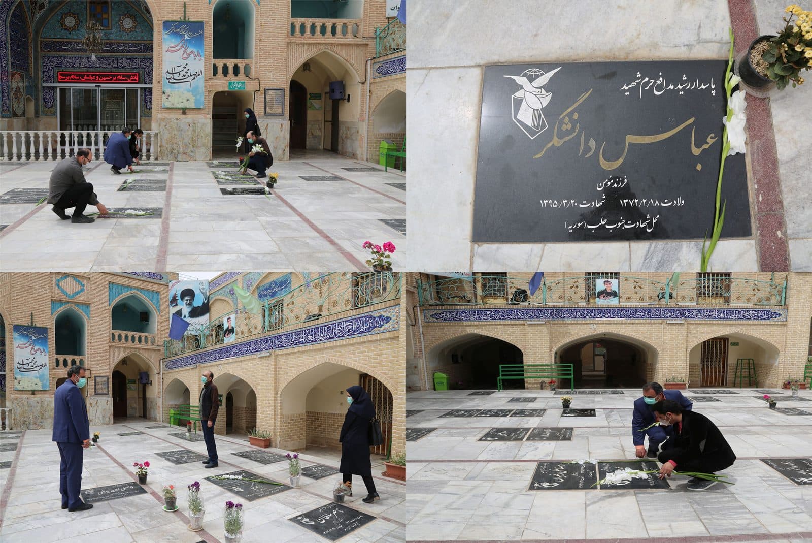تجدید میثاق هنرمندان و کارکنان حوزه هنری استان با شهدا