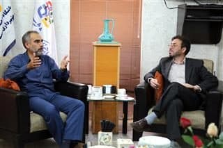 نشست رئیس حوزه هنری استان سمنان و مدیر عامل سازمان فرهنگی ورزشی شهرداری سمنان