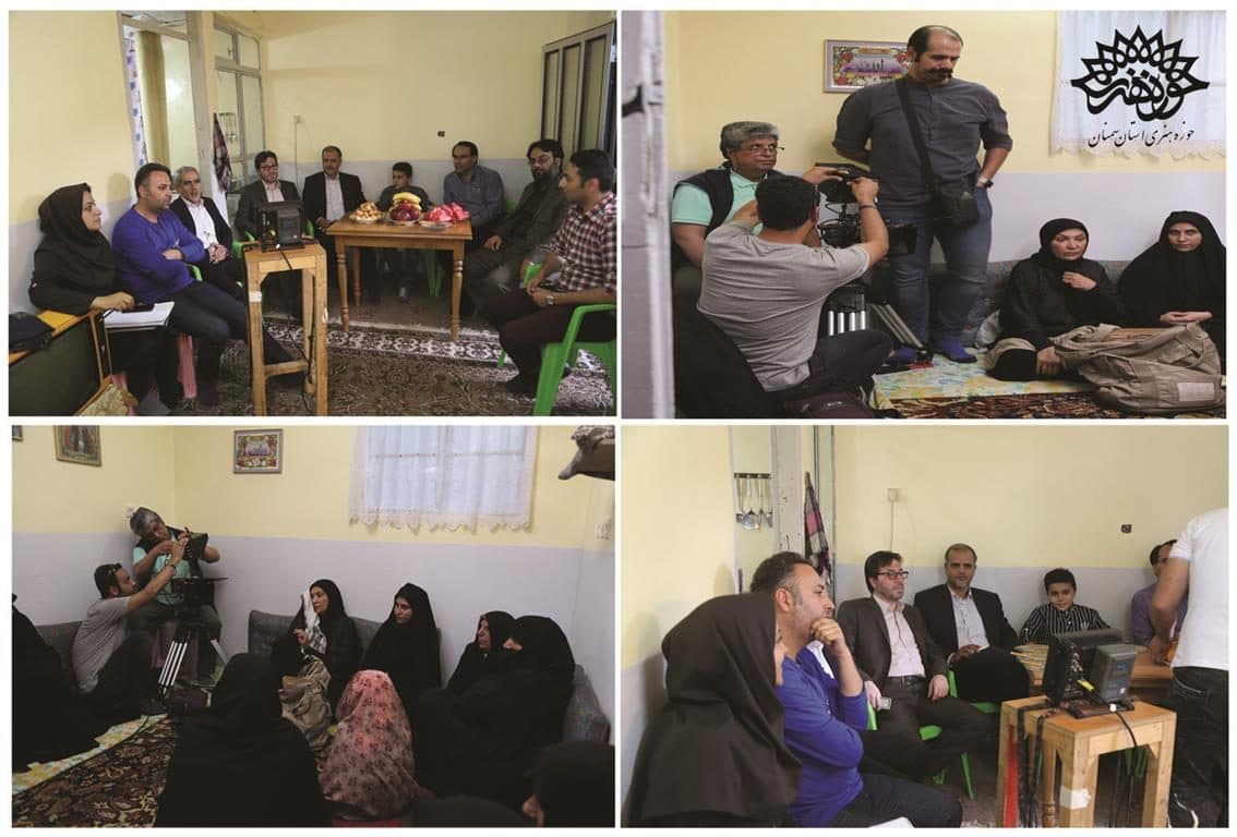 بازدید رئیس حوزه هنری استان و مدیر کل صدا و سیمای مرکز سمنان از پشت صحنه فیلم «تمام مریم ها»
