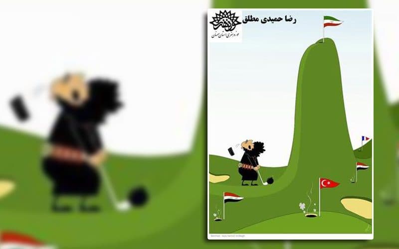 درخشش هنرمند حوزه هنری استان سمنان در جشنواره ملی هنرهای تجسمی جوانان