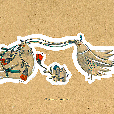 تصویر سازی محیطی ، یادگاری روی دیوار شهر اثر نسترن عنبری