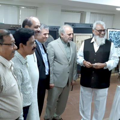 گشایش نمایشگاه خوشنویسی ایران و هند در بمبئی